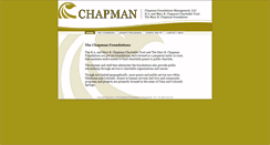 Desktop Screenshot of chapmantrusts.org